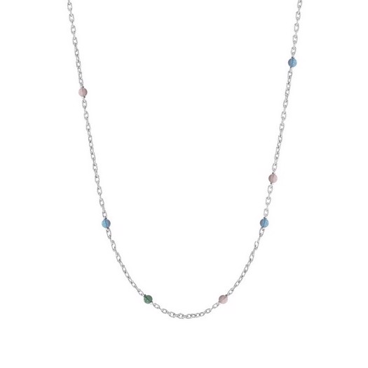 Nordahl Jewellery - SWEETS52 halskæde i sølv m. blå natursten